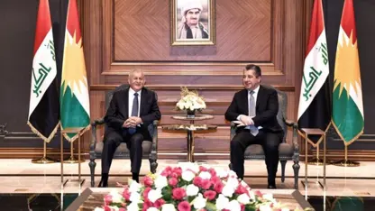 Mesrur Barzani, Irak Cumhurbaşkanı ile görüştü 