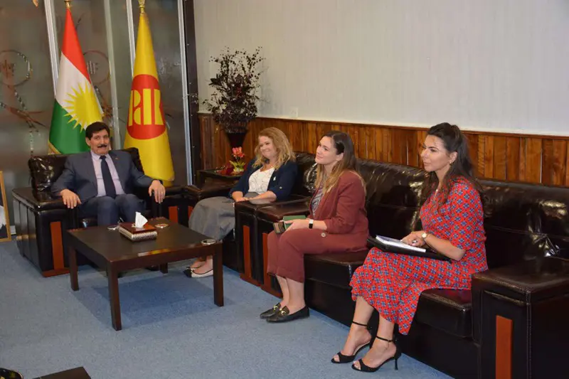 فازڵ میرانی پێشوازی کرد لە کونسووڵی گشتی بەریتانیا لە ھەولێر