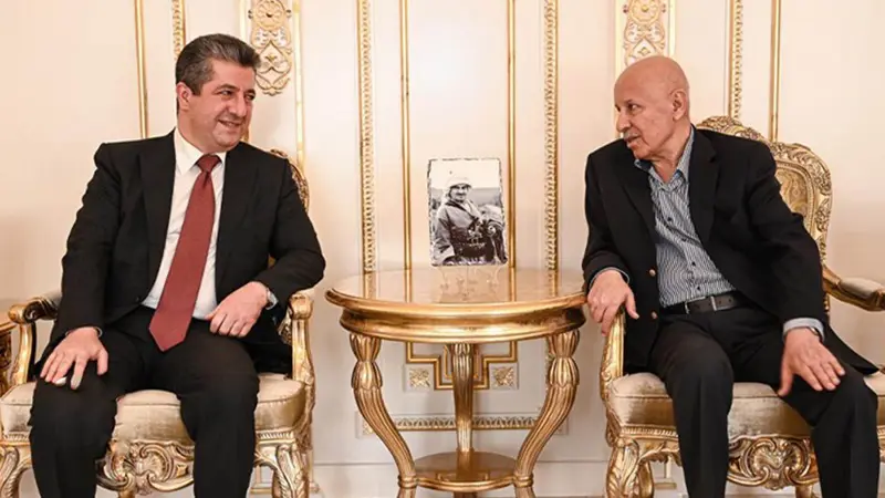 مەسروور بارزانی بە مەبەستی ھەواڵپرسین سەردانی کەریم سنجاری کرد