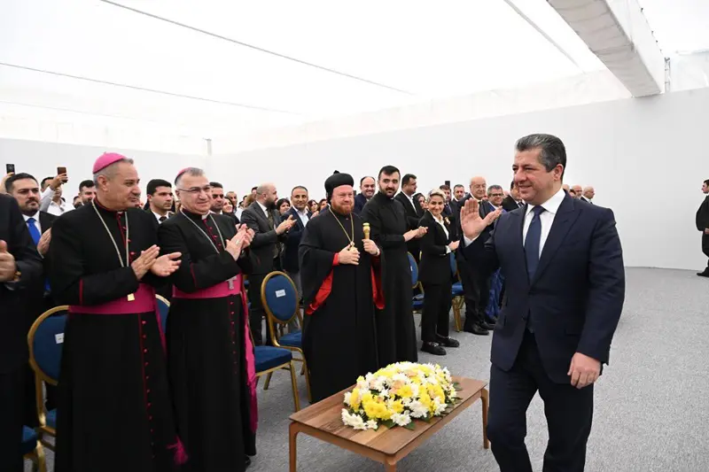 مەسروور بارزانی بەردی بناغەی پڕۆژەیەکی نیشتەجێ بوون و پارکێکی لە قەزای عەنکاوە دانا