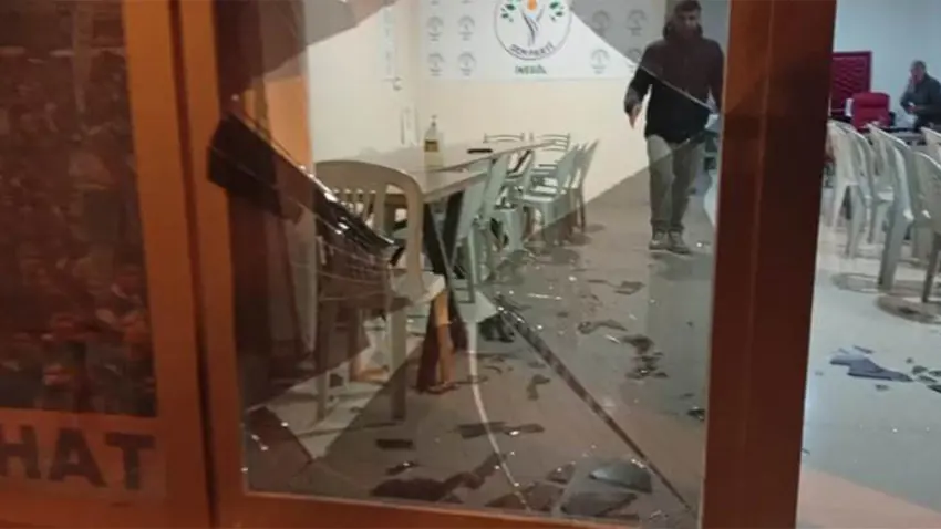 Êrîsî ser avahiya navçeya Partiya DEMê hate kirin