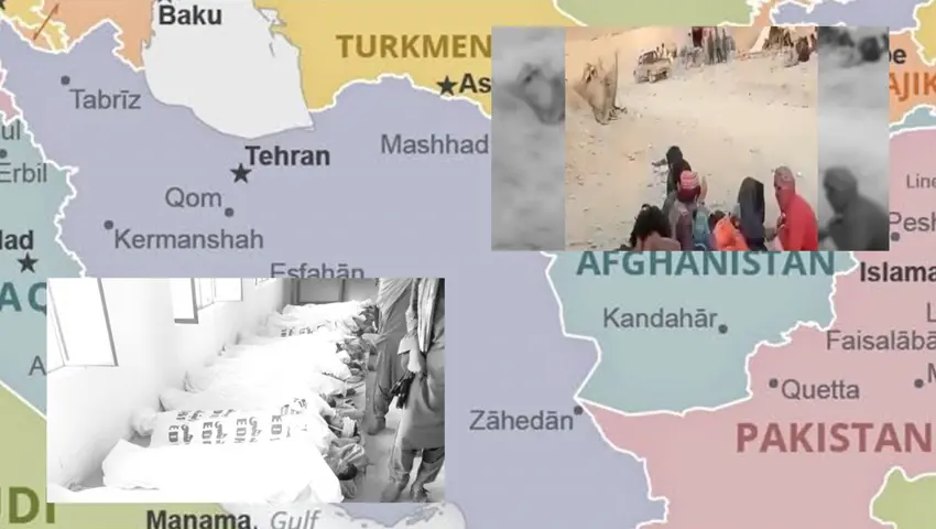 Hêzên Îranê li sînorê Afganistanê komkujî pêk anî: Bi dehan koçber hatin kustin