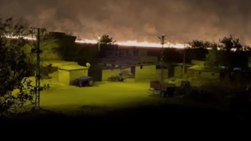 Li bajarê Kîlîsê, 2 guleyên hawanê ketin devera mayînî û artêsa Tirkiyê bersivê dide