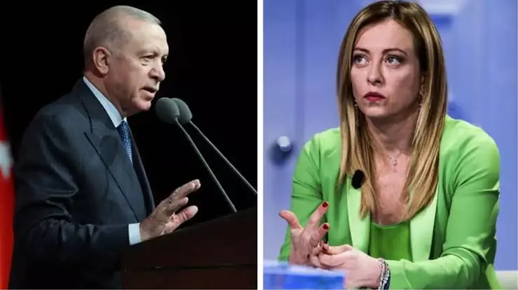 Erdogan, Italya Basbakani Meloni ile görüstü