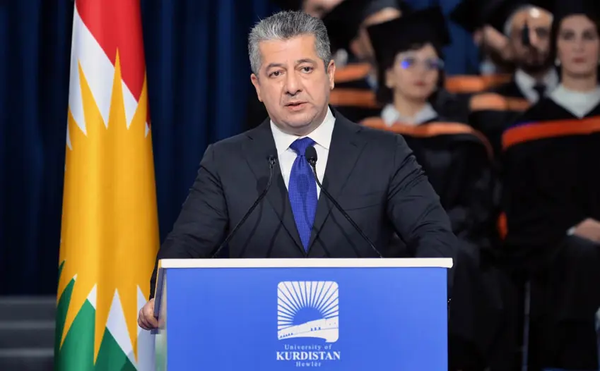 Mesrûr Barzanî bo derçûyên zanîngehê: Girêdayî Kurdistanê bin, civakeke bihêz û hevgirtî ava bikin