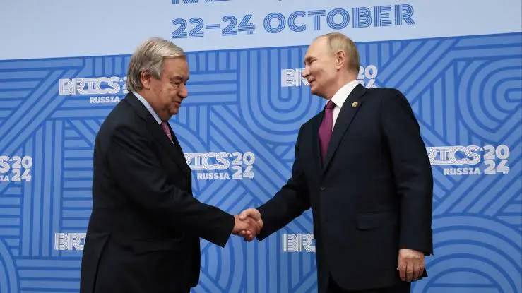 BM Genel Sekreteri ile Putin bir araya geldi