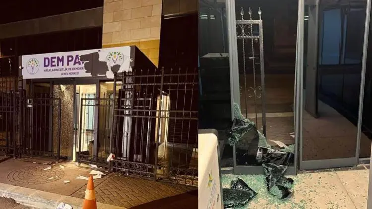 DEM Parti Genel Merkezi’ne saldiri düzenlendi