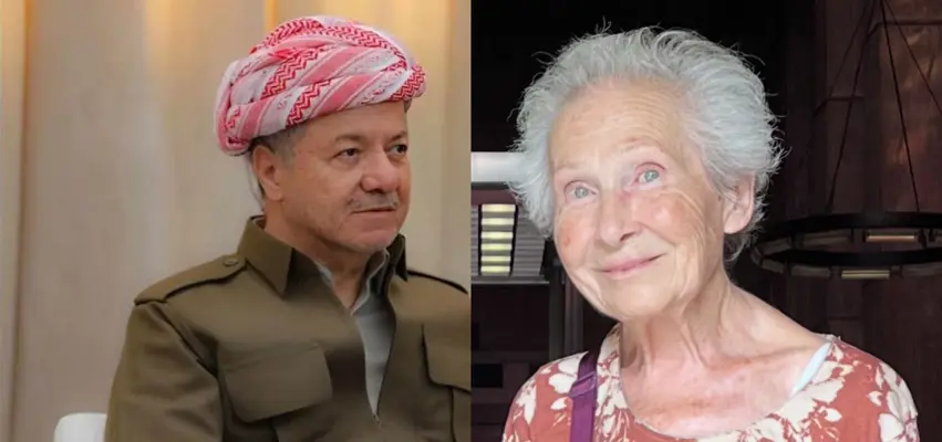 Serok Barzanî sersaxî da malbata Joyce Blauê