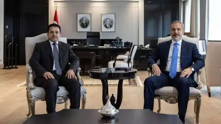 Hakan Fîdan û Qasim Arecî li Enqerê civiyan