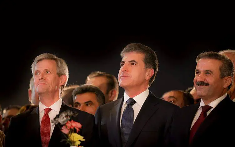 Neçirvan Barzani, Alman Birligi Günü resepsiyonuna katildi