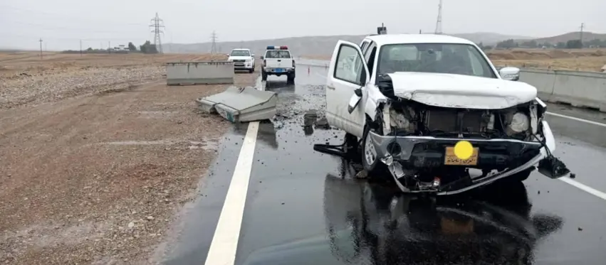 Li ser rêya Derbendîxan-Kelarê di qezaya trafîkê de 5 kes birîndar bûn