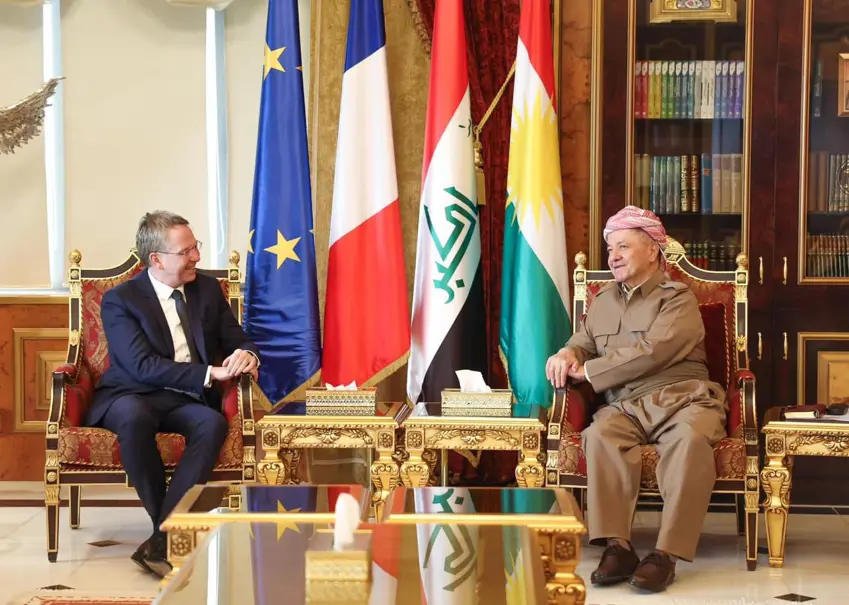 Serok Barzanî pêswaziya Balyozê Fransayê yê li Iraqê kir