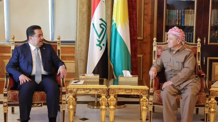 Mesud Barzani, Sudani ile bir araya geldi