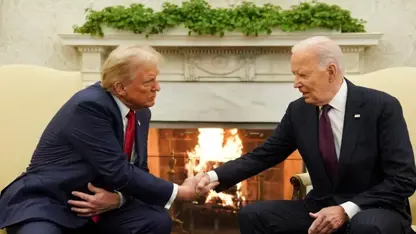 Trump 4 yıl sonra Beyaz Saray'da! Biden ile görüştü