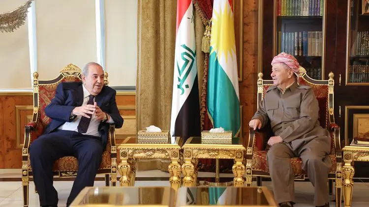 Mesud Barzani ve İyad Allavi, Irak ve bölgedeki son gelişmeleri görüştü