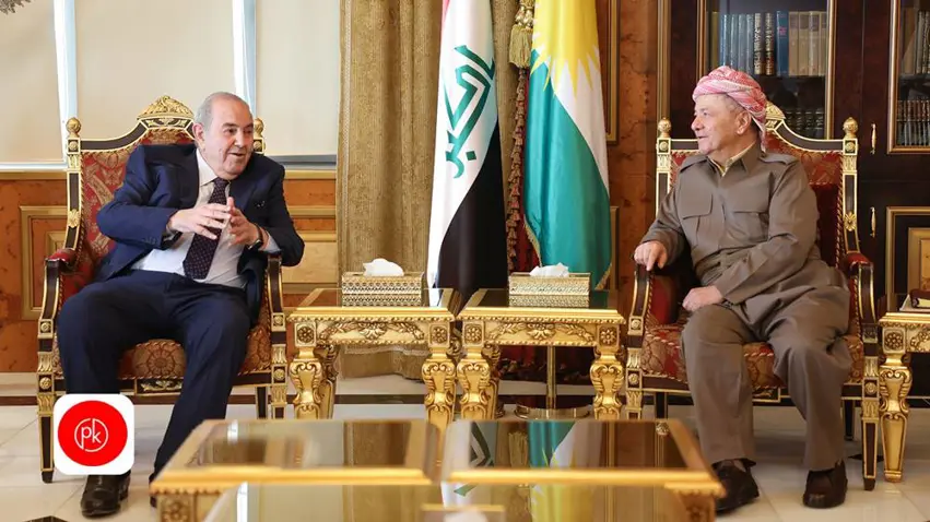 Serok Barzanî û Eyad Elawî rewsa Iraq û herêmê gotûbêj kirin