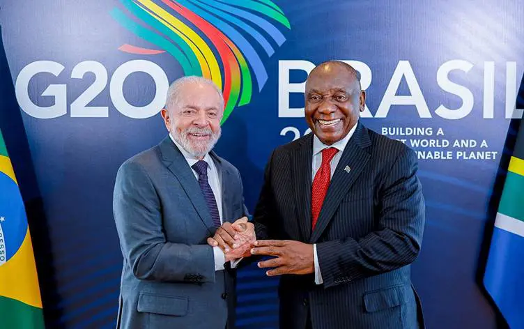 G20 Dönem Başkanlığı Brezilya’dan, Güney Afrika'ya geçti