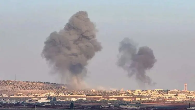 Balafirên ser ên Sûriyê û Rûsyayê, li devera di bin kontrola komên opozisyonê de da