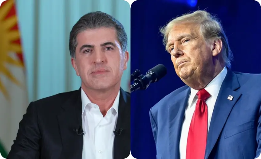 Nêçîrvan Barzanî pîrozbahî li Trump kir