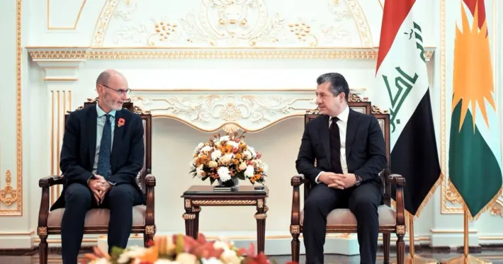 Serokwezîr Barzanî bi Balyozê Brîtanya Hitchen re civiya