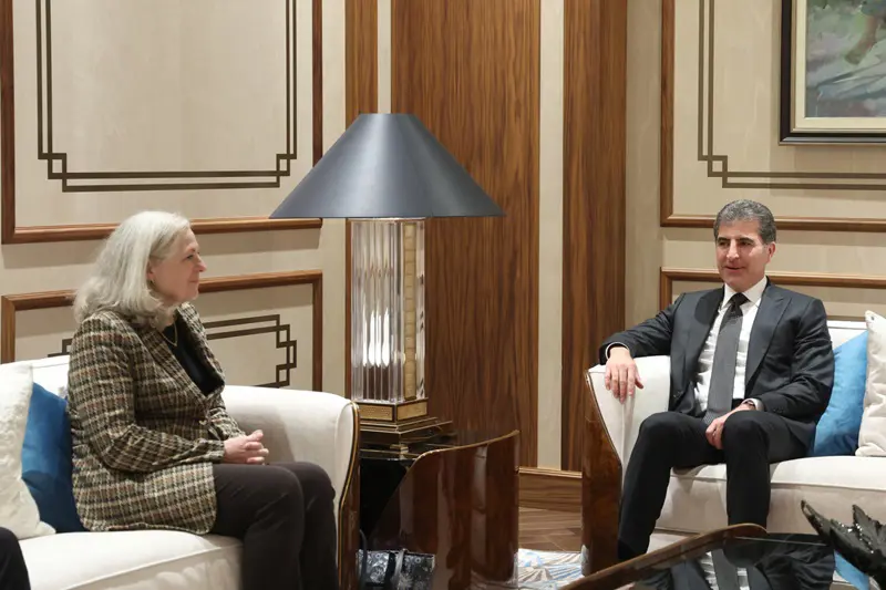 سەرۆکی ھەرێمی کوردستان ماڵئاوایی لە باڵیۆزی ئەمریکا کرد