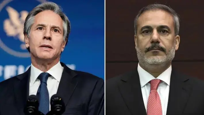 Hakan Fîdan bi hevtayê xwe yê Amerîkî Blinken re axivî