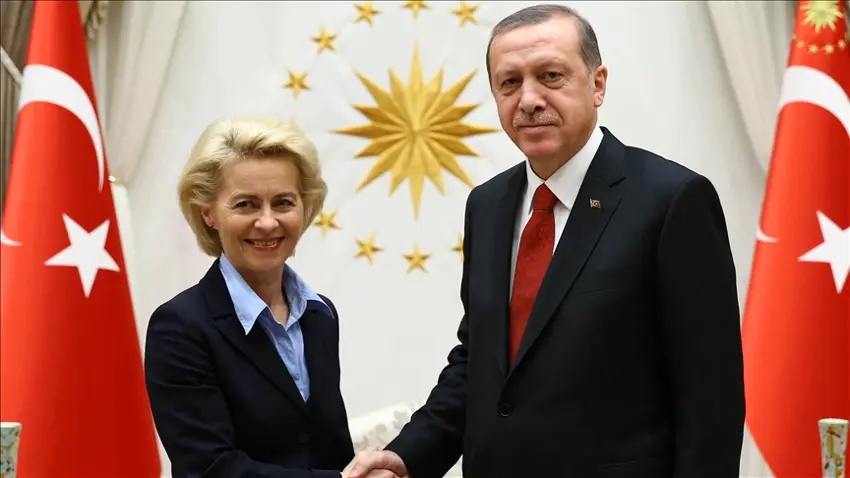 Erdogan û Vonder Leyen rewsa Sûriyê û plana vegera penaberan gotûbêj kirin
