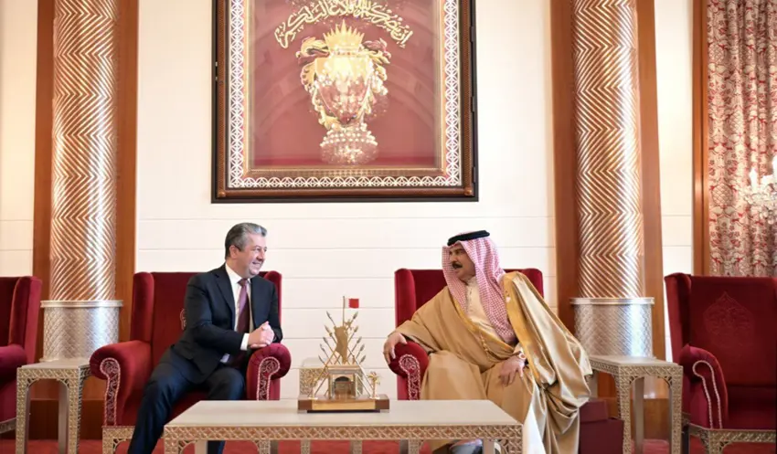 Mesrur Barzani, Bahreyn Krali ile görüstü