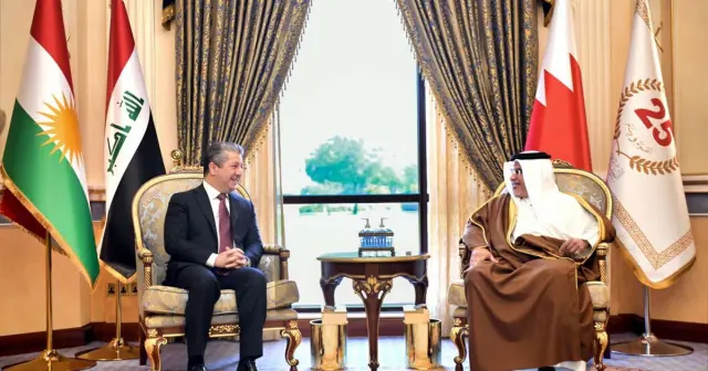 سەرۆکی حکوومەت لەگەڵ جانشین و سەرۆک وەزیرانی بەحرەین کۆبووەوە