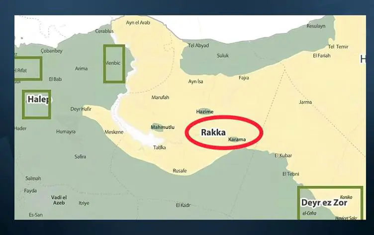 Bi dronan êrîsê bajarê Raqqa ya di bin kontrola HSDê de kirin