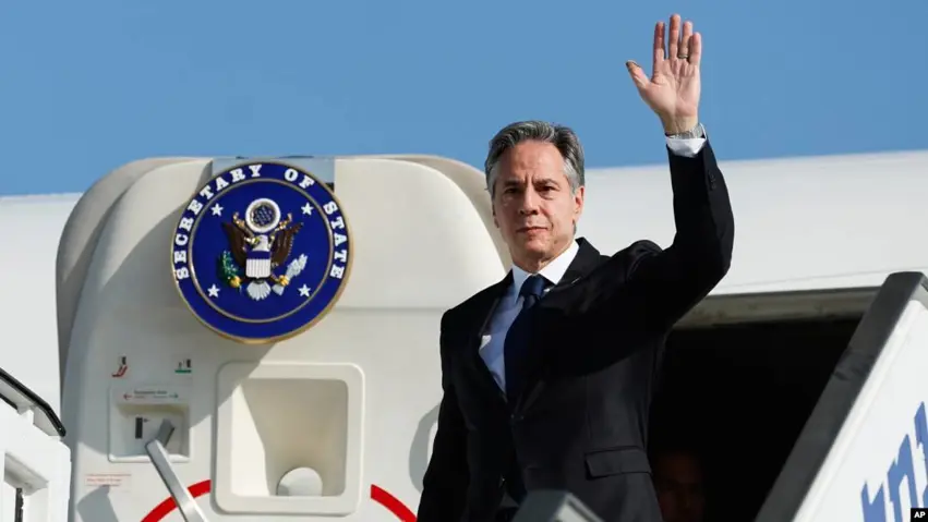 وەزیری دەرەوەی ئەمریكا گەیشتە بەغدا