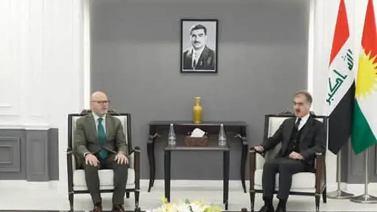 Sefin Dizeyi, Italya'nin yeni Erbil Baskonsolosu ile bir araya geldi