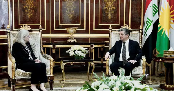 سه‌رۆکی حکوومەت پێشوازی لە باڵیۆزى ئه‌مریكا کرد