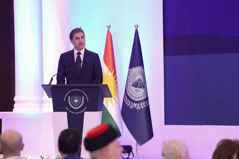 نێچیرڤان بارزانی بەشداری لە ڕێوڕەسمی دامەزراندنی زانکۆی ئەمریکی کوردستاندا کرد