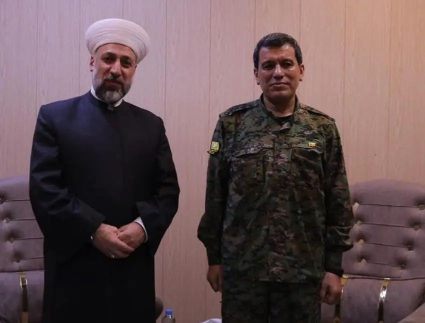 Seyh Mursid Xeznewi ile Mazlum Abdi bir araya geldi