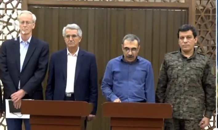 فەرماندەیی گشتی هەسەدە : مەزڵووم عەبدی لەگەڵ ئەنجوومەنی نیشتمانی كورد لە سووریا كۆبووەوە