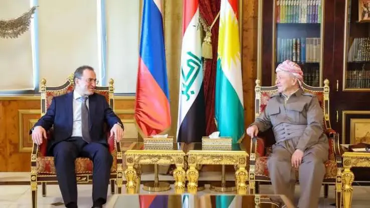 Mesud Barzani ve Rusya'nın Irak Büyükelçisi ile görüştü