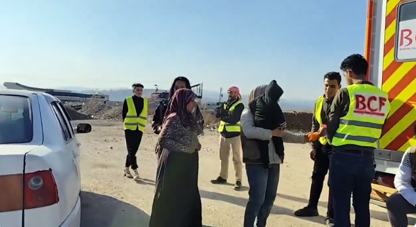 Dêzgeha Xêrxwazî ya Barzanî pêswaziya koçberên Efrînê dike