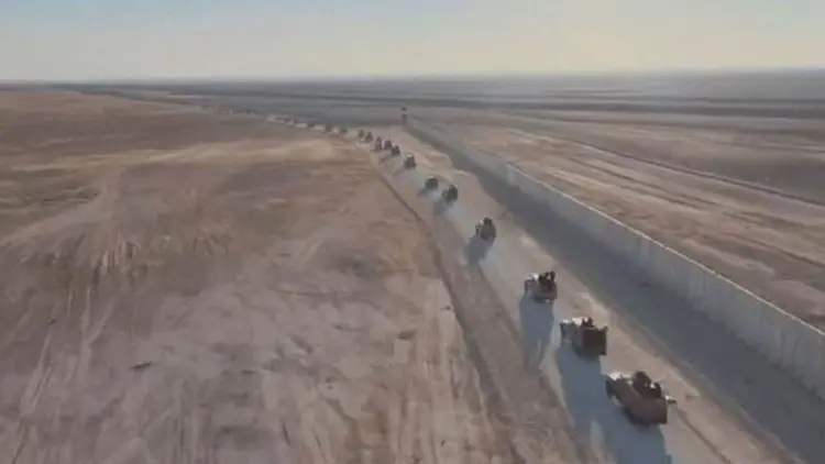 Hesda Seibî hêzeke mezin li ser sînorê Iraq û Sûriyê bi cih kiriye