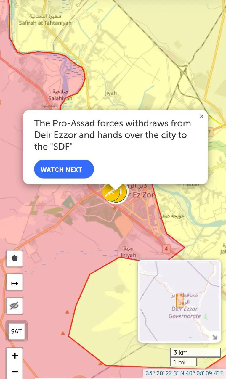 هێزەکانی سووریای دیموکرات (هەسەدە) چوونە ناو جەرگەی دێرەزوور و لەلایەن خەڵکەوە پێشوازییان لێکرا