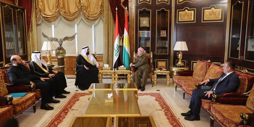 Serok Barzanî û Sêxê Simer rewsa Sûriye û Iraqê gotûbêj kirin