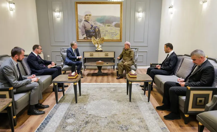 Mesud Barzani, Fransa'nin Irak Büyükelçisini kabul etti