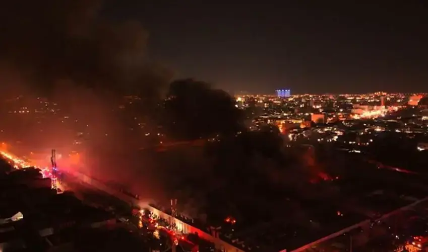 زیانلێکەوتووانى ئاگرەکەى بازاڕى لەنگەى هەولێر قەرەبوو دەکرێنەوە