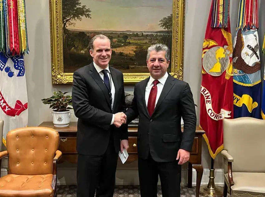 Basbakan Barzani ve Brett McGurk Beyaz Saray’da görüstü