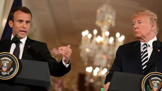 ماکرۆن : بەدووری دەزانم دۆناڵد ترامپ لە هەڵبژاردنەکانی ساڵی ٢٠٢٤ی ئەمریکا سەربکەوێت