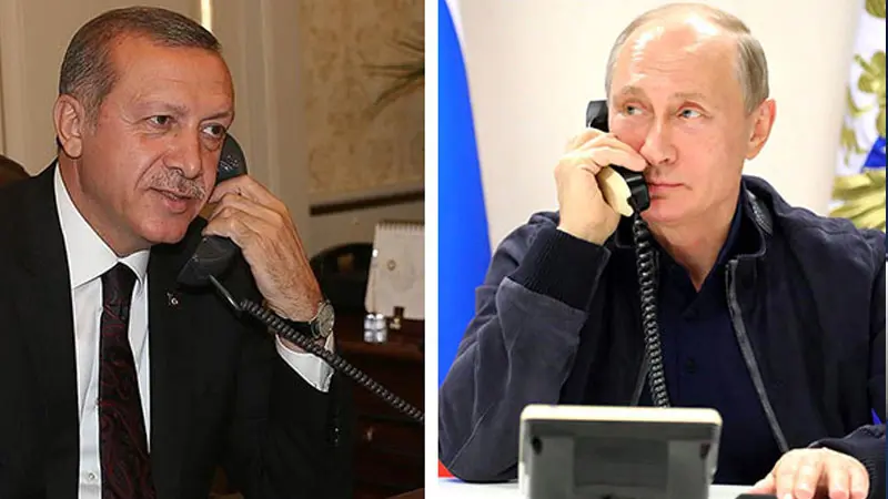 Tayip Erdogan di rêya telefonê de bi Putin re axifî