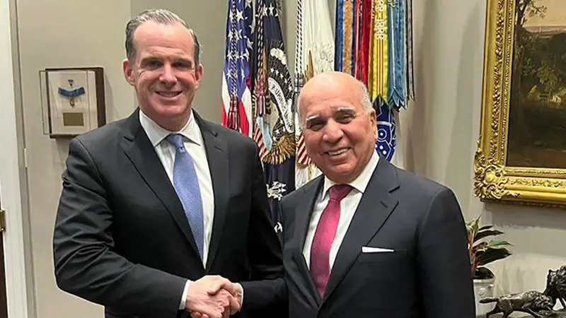 فوئاد حسێن و برێت مەکگۆرک لە واشنتۆن کۆبوونەوە