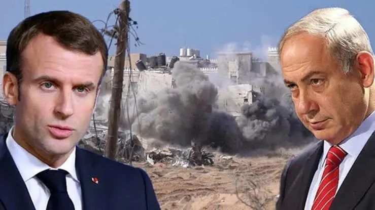Emmanuel Macron’dan, Binyamin Netanyahu’ya uyari!