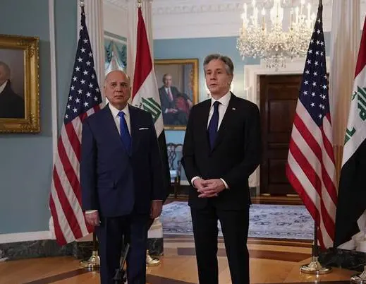 Wezîrê karen derve yê Iraqê Fûad Huseyîn bi Antony Blinken re hevdîtin kir