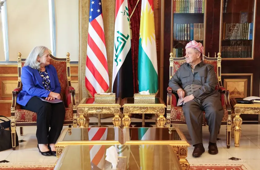 سەرۆک مەسعوود بارزانی پێشوازی لە باڵیۆزی ئەمریکا لە عێراق کرد